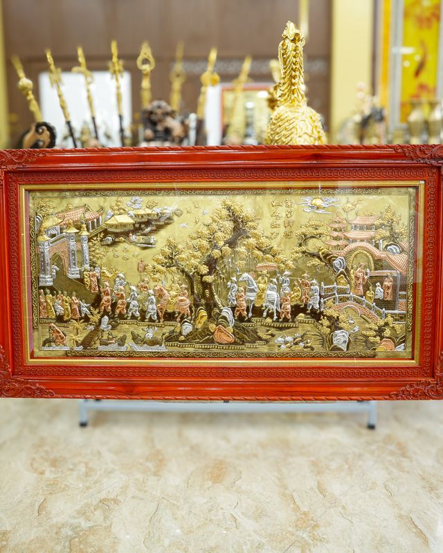 Tranh đồng Vinh Quy Bái Tổ